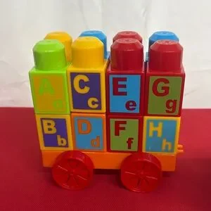 Mega Bloks | Toys | Mega Bloks Colorful Alphabet Train Toy Missing ...